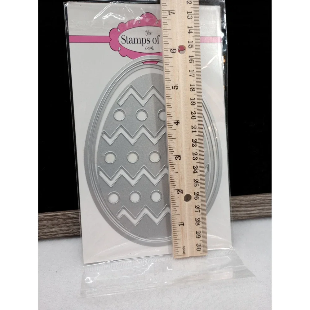 The Stamps of Life Easter Egg Die Zig Zag Polka Dot